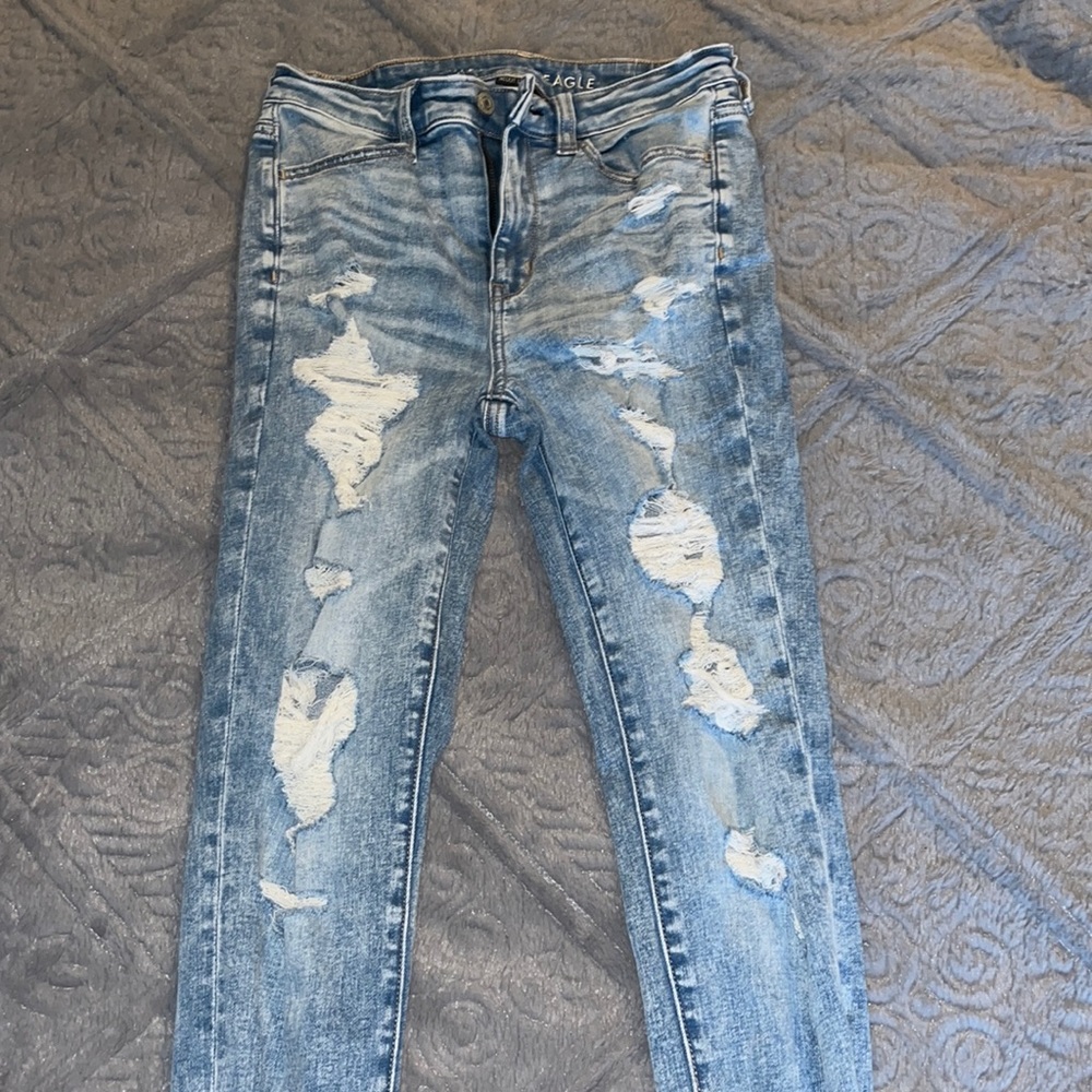 American eagle skinny, jegging like high rise jeans!